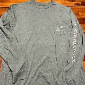 Heathered green Vineyard Vines long sleeve